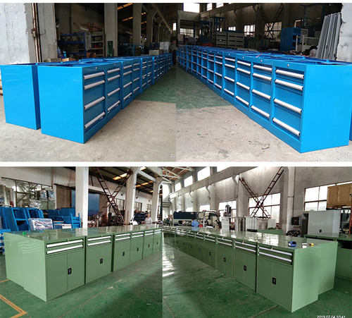 订制非标铁皮柜子车间工厂定做厂家工作台定制储物箱柜工具柜推车 - 图0