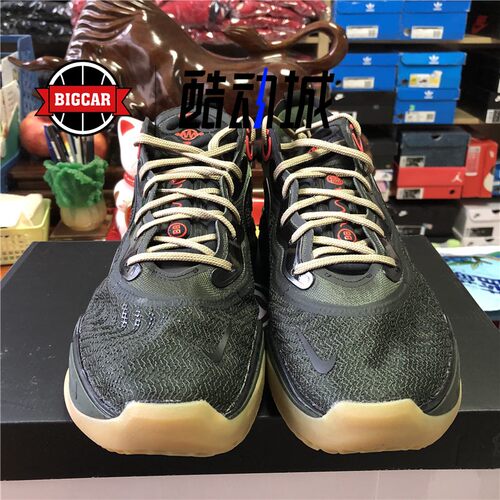 NIKE AIR ZOOM GT RUN EP 军绿实战缓震篮球鞋 DA7920-300 - 图1