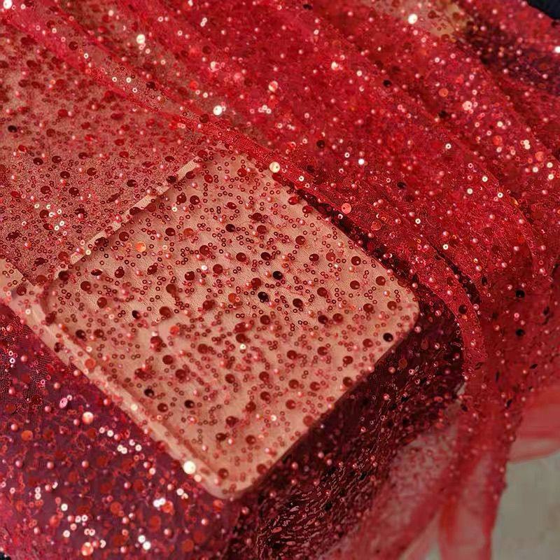 网纱刺绣珍珠亮片散珠点缀面料手工DIY布料婚纱礼服头纱裙子布料,淘宝优惠券,粉丝福利购,淘宝优惠卷