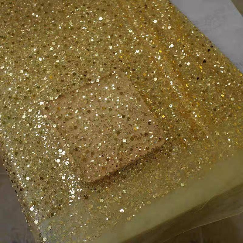 网纱刺绣珍珠亮片散珠点缀面料手工DIY布料婚纱礼服头纱裙子布料,淘宝优惠券,粉丝福利购,淘宝优惠卷