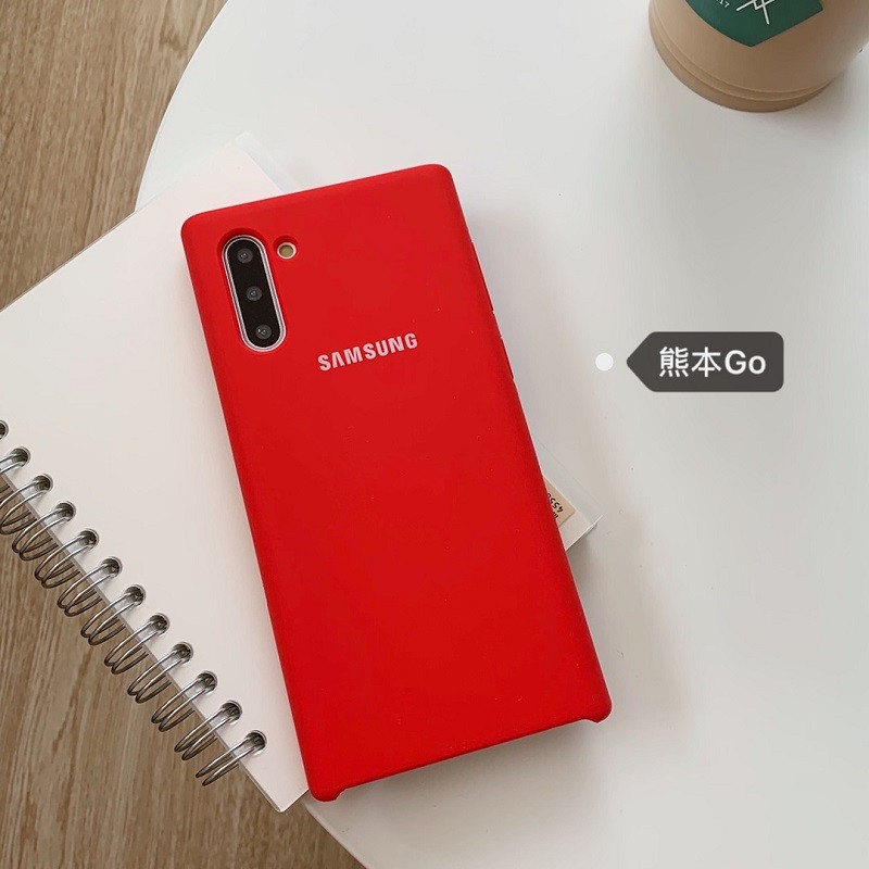 三星note8手机液态硅胶note9壳note10+plus原装款保护套男女note20ultra防摔 - 图1