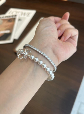 Kiki|网球手链满钻手链S925纯银手链女推荐高级感通勤百搭