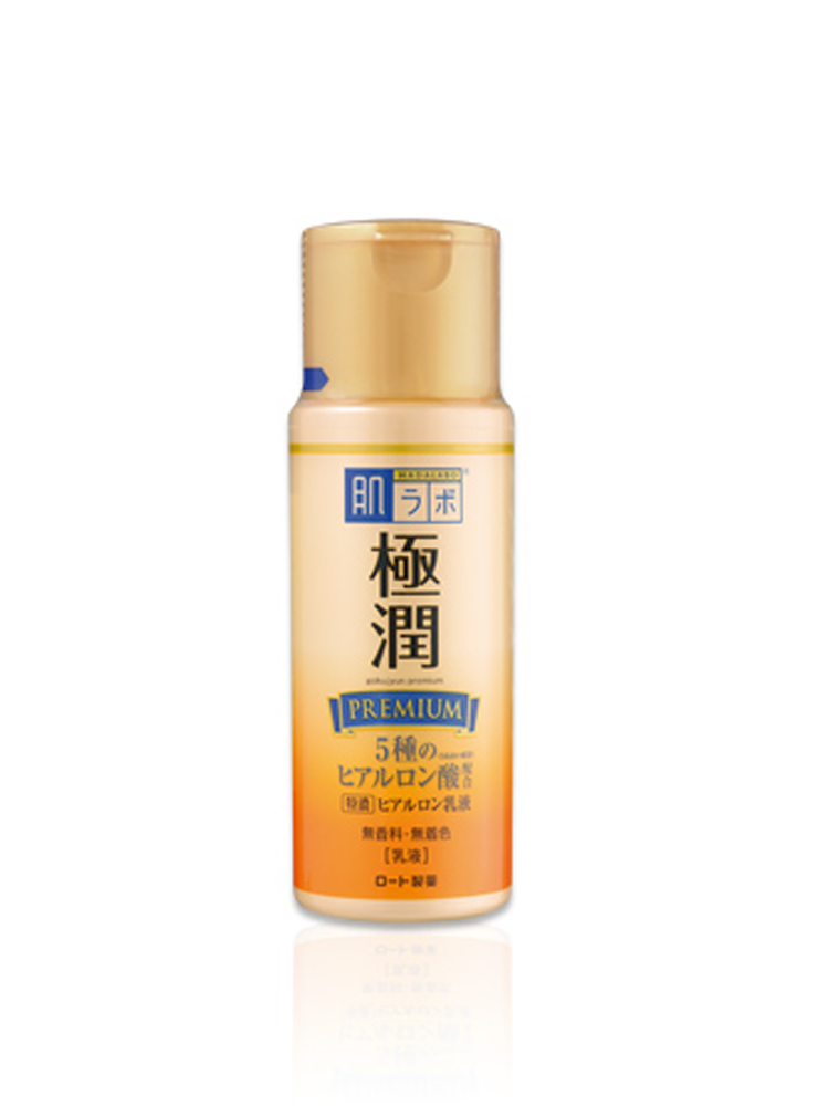 日本买的肌研金极润 浓润特浓五重玻尿酸高保湿锁水乳液金瓶140ml