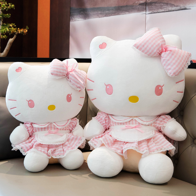 hellokitty公仔毛绒玩具可爱洛丽塔kt猫咪安抚玩偶娃娃生日礼物女