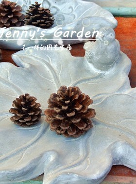 欧式风水泥花盆摆盘装饰