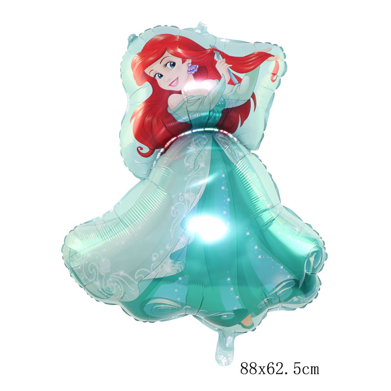 Little Mermaid balloons小美人鱼主题派对爱丽儿铝膜气球套装 - 图1