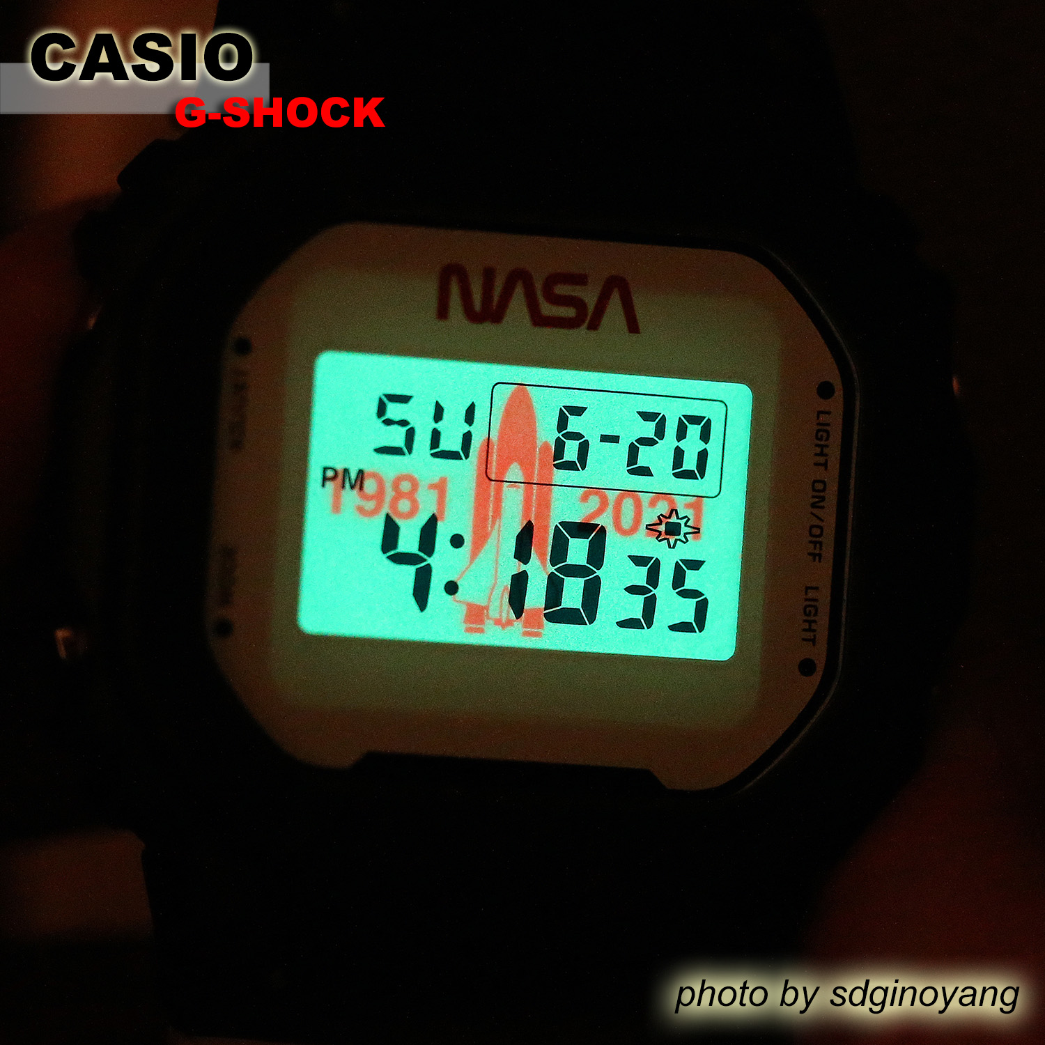 CASIO卡西欧G-SHOCKxNASA美国航天局方块DW-5600NASA21全新现货 - 图2