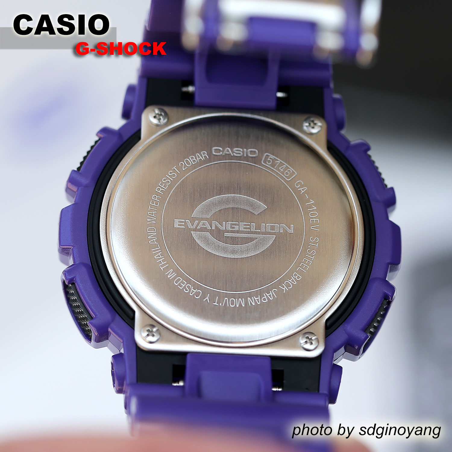 CASIO G-SHOCK新世界福音战士联名 GA-110EV-6AJR 初号机全新现货