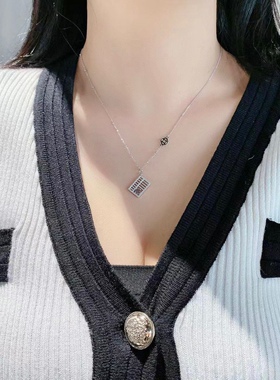 S925银小算盘项链不褪色情人节新年礼物送礼盒礼袋顺丰1