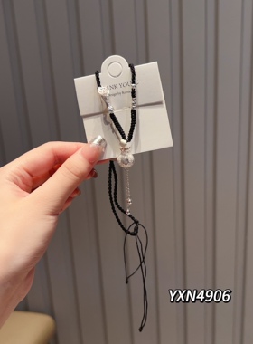 S925银福袋编绳黑色项链生日圣诞礼物不褪色送礼盒顺丰10