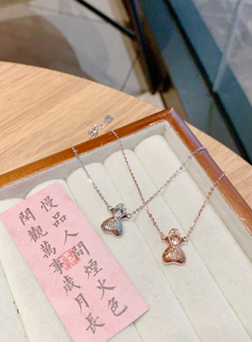 S925银福袋银项链送礼盒礼袋纪念日圣诞礼物顺丰11