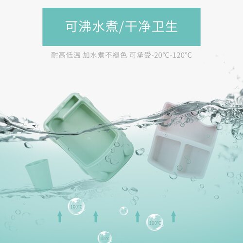 儿童餐盘分格盘创意卡通汽车宝宝竹纤维餐具餐厅隔热吃饭碗套装 - 图1