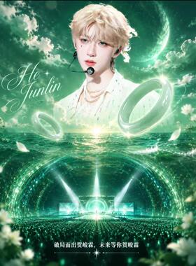 手链 贺峻霖同款正版樱子娘应援色手镯猫眼绿色新款送女友闺蜜礼