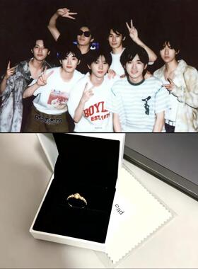 925银戒指 时代少年团应援色戒指日进斗金周边对戒时尚粉丝应援