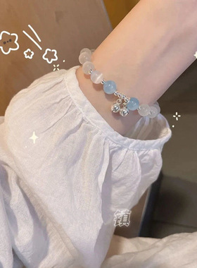 铃铛手链2022新款小仙女手串灰月光ins风小众设计闺蜜同款小礼物