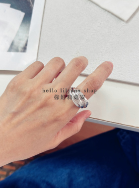 拉丝10环戒指重工复古小众男女