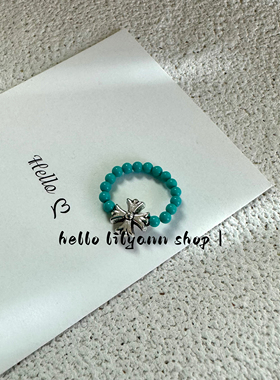 轻奢小众绿松石叠戴脚趾戒