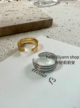 ins风小众开口可调脚戒指女
