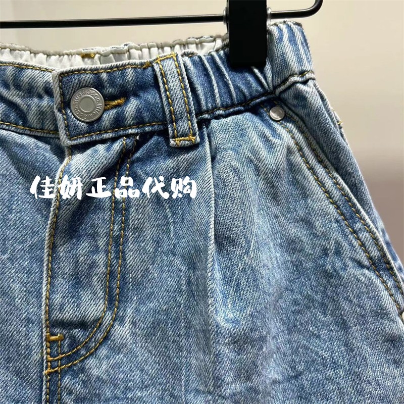 little moco专柜正品24年夏男女童休闲时尚牛仔短裤KBD2SOT027 - 图1