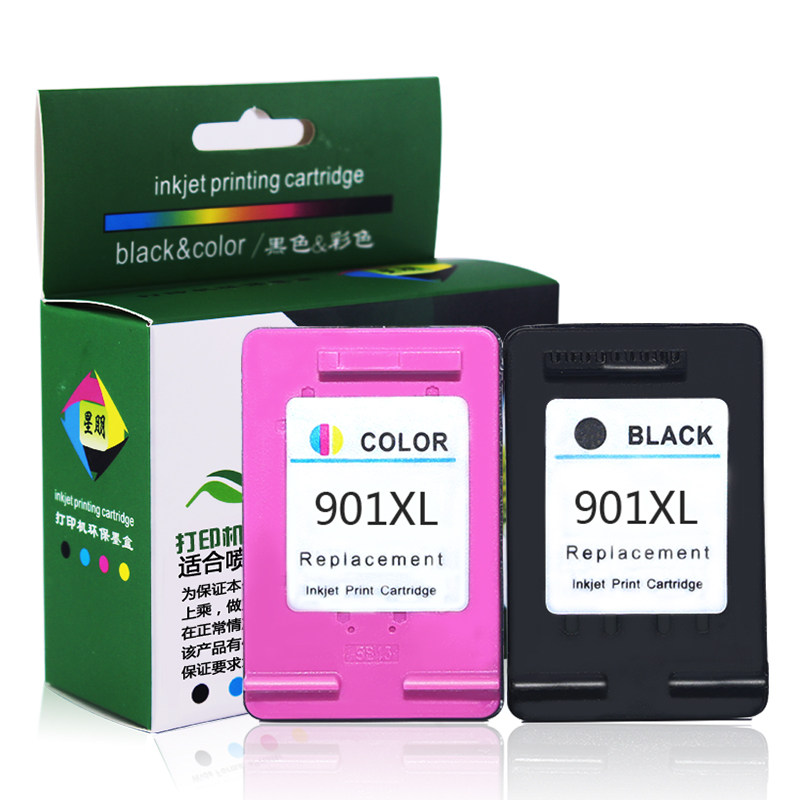 星朋适合惠普901xl打印机黑色墨盒 星朋墨盒