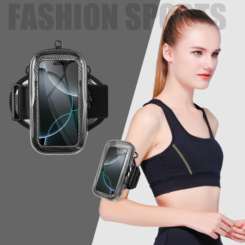 手机臂包男女户外运动健身装备7英寸苹果华为通用斜挎包手腕包 - 图1