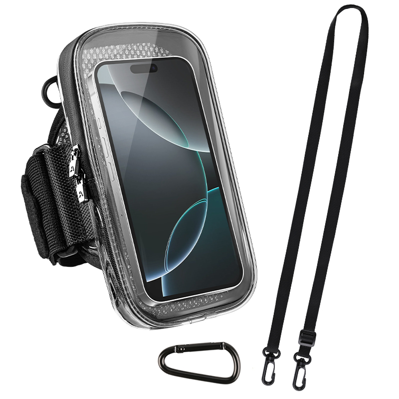 手机臂包男女户外运动健身装备7英寸苹果华为通用斜挎包手腕包 - 图3