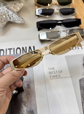 2025新款金属框墨镜女高级感防紫外线太阳镜男时尚潮流个性眼镜
