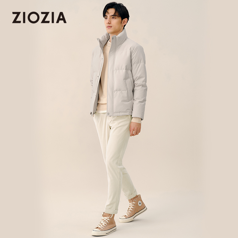 【三防】ZIOZIA男士羽绒服短款易打理白鸭绒保暖夹克2025冬装外套 - 图3