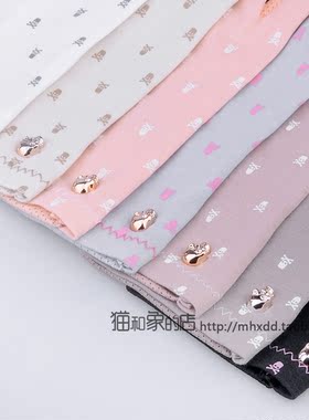 淑女甜美女朋友手套纯棉防滑短款