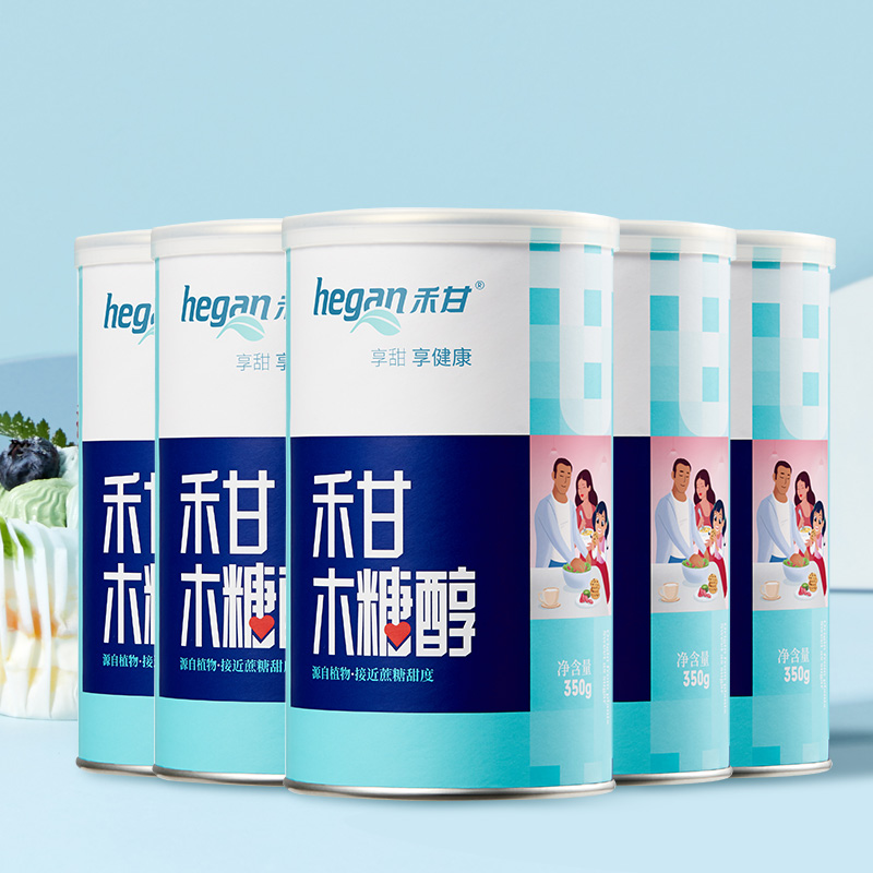 【日常囤货装】禾甘木糖醇350g*5罐代糖无糖烘培代白糖赤藓糖醇