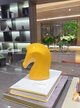 简约现代马头造型摆件客厅装饰品桌面摆件