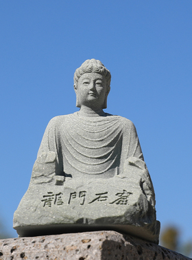 龙门石窟摆件卢舍那大佛青砂石洛阳旅游研学伴手礼纪念品文创艺术