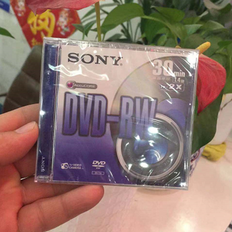Sony索尼反复使用DVD+RW光盘 30分钟1.4G可擦写摄像机专业盘 单片 - 图1