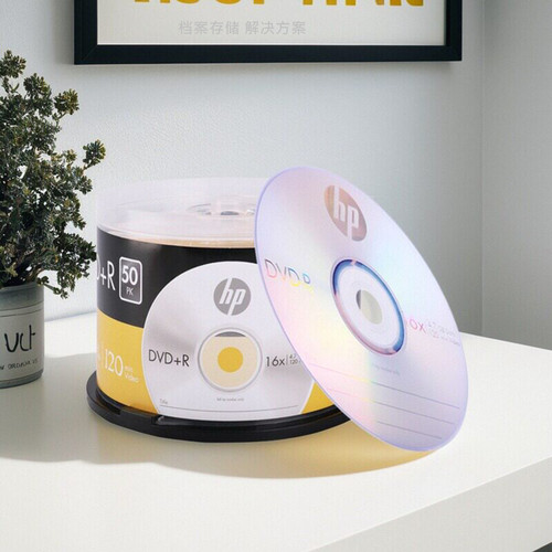 HP惠普DVD-R光盘16X4.7GB电脑刻录盘dvd电脑空白刻录光碟50片桶装 - 图1