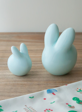 陶瓷十二生肖田园可爱风小摆件