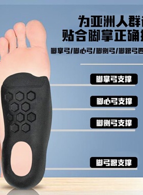 扁平足弓支撑矫正后跟垫半垫