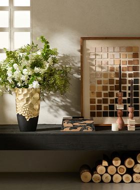 中古氛围感装饰好物进口金属花器