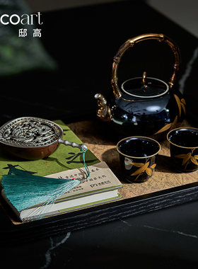 邸高茶室茶空间香炉纯铜桌面摆件