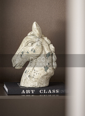 新中式样板间入户玄关装饰画摆件