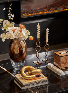 储物收纳盒装饰摆件茶几托盘搭配