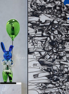 土巴兔轻奢风卡通酒店电视柜摆件