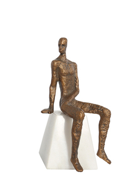 人物欧式风样板间铁艺金属小摆件