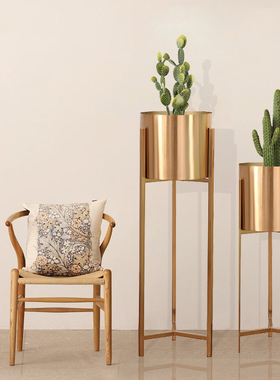 落地ins客厅金属干花摆件