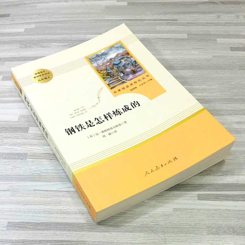 钢铁是怎样炼成的正版八年级用初中生原版原著中文版人民教育出版社如何怎么练成青少年版怎样练甘肃河北大学江苏重庆课外书-图1