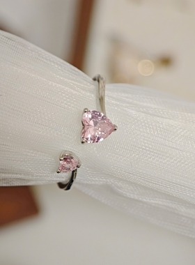 法式复古珍珠花朵气质食指戒