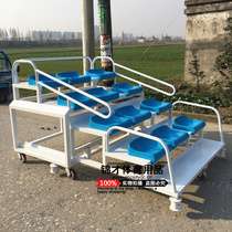 New manufacturer Direct sales Athletics field Mobile Telescopic End Referee Desk time table stands for 12 seats