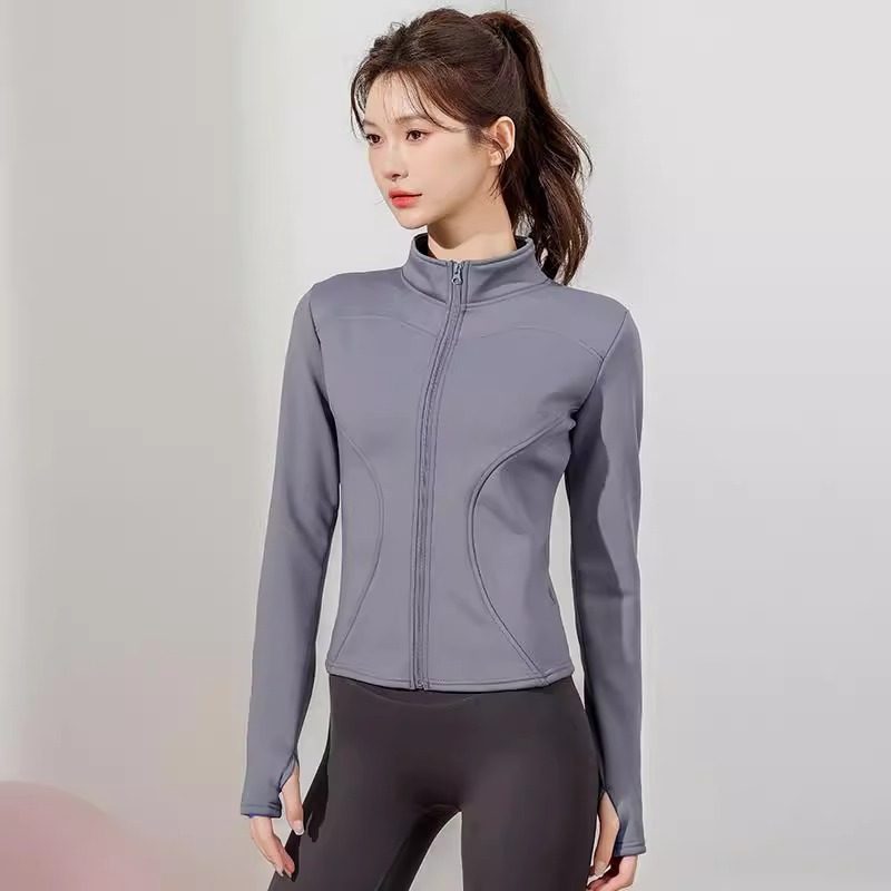 冬季抓绒内胆瑜伽修身运动上衣加绒普拉提瑜伽服女健身衣内搭外套,淘宝优惠券,粉丝福利购,淘宝优惠卷