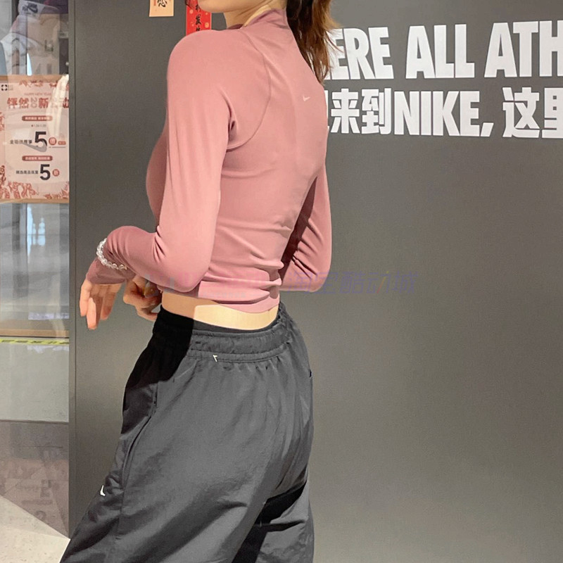 酷动城 耐克Nike Zenvy女速干健身瑜伽裸感紧身运动长袖T恤FN3023,淘宝优惠券,粉丝福利购,淘宝优惠卷