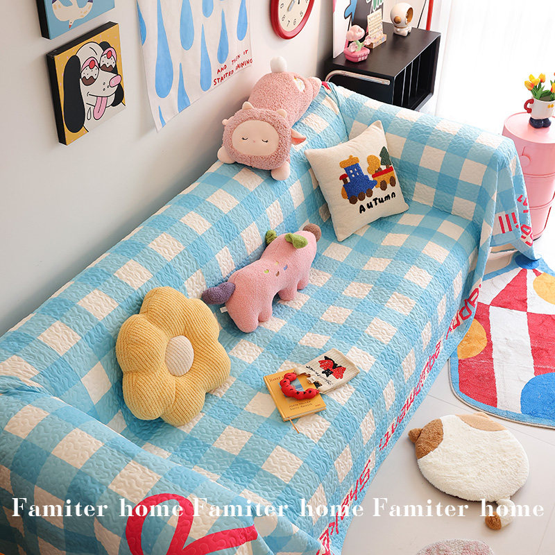 ins小清新防猫抓沙发套罩加厚四季防滑一整张盖布巾可机洗全盖毯,淘宝优惠券,粉丝福利购,淘宝优惠卷