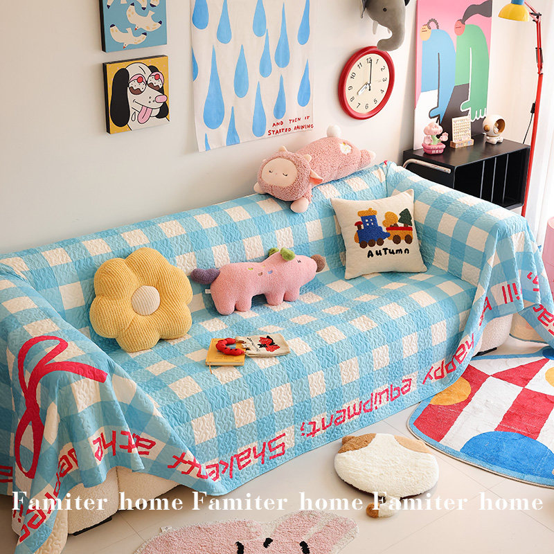 ins小清新防猫抓沙发套罩加厚四季防滑一整张盖布巾可机洗全盖毯,淘宝优惠券,粉丝福利购,淘宝优惠卷